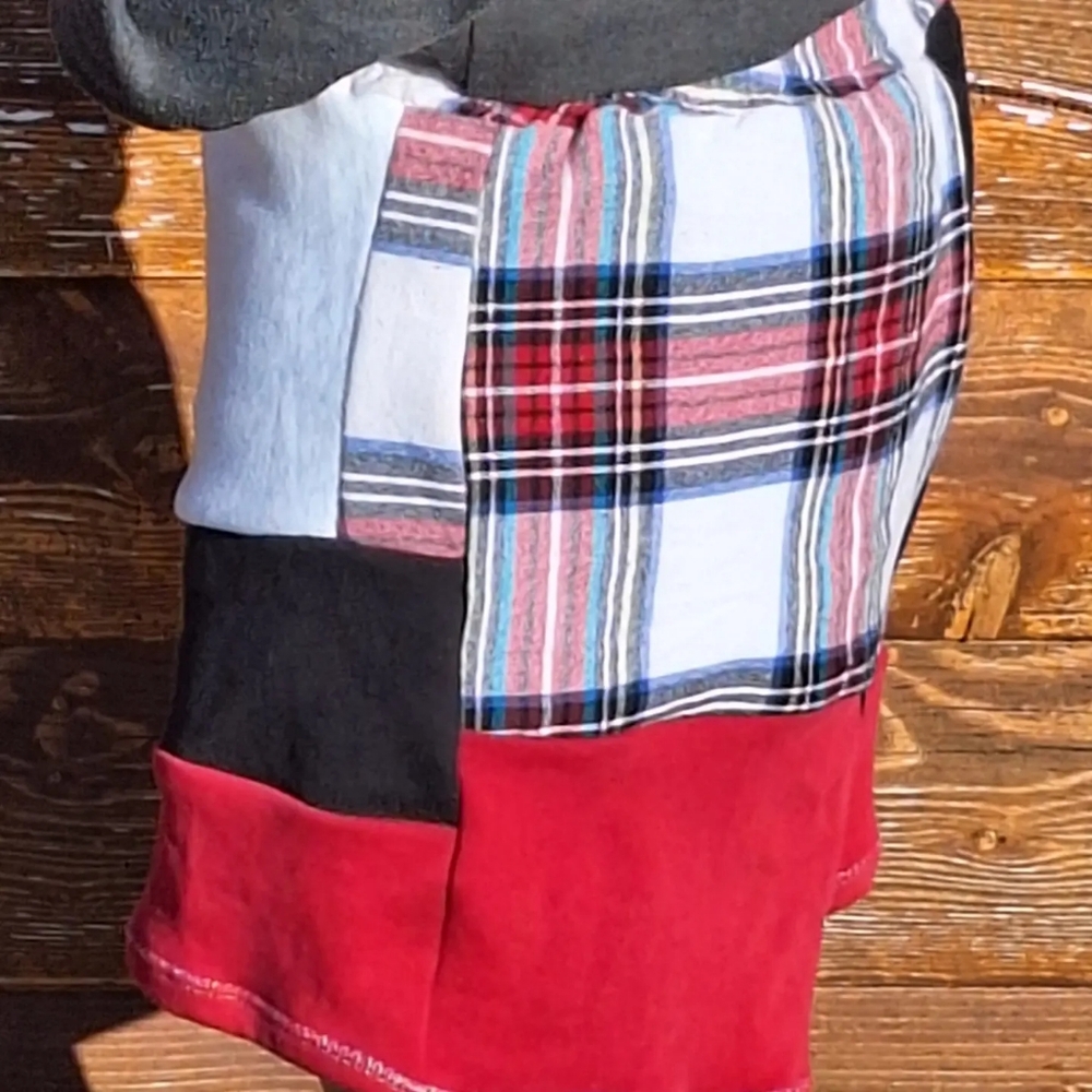 Handmade Upcycled Patchwork Shorts - Picture 3 of 6